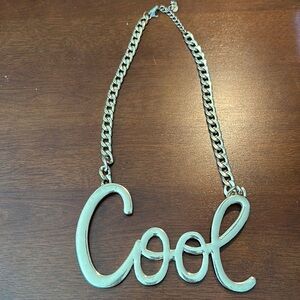 Ali Khan New York “Cool” gold tone statement necklace - 5” across